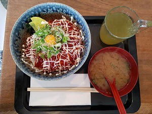 Big Tuna Sashimi Bar Düsseldorf Donburi Gericht