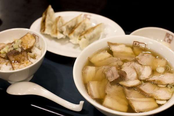 Menue mit Gyoza