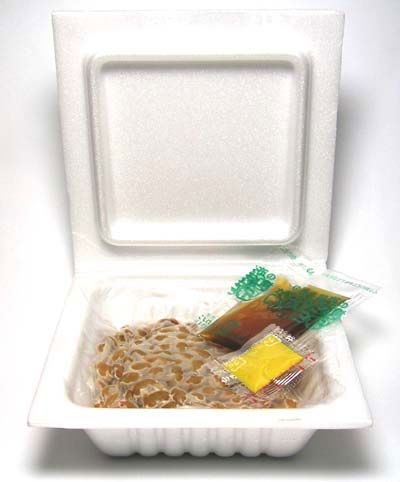 Natto in typical packaging